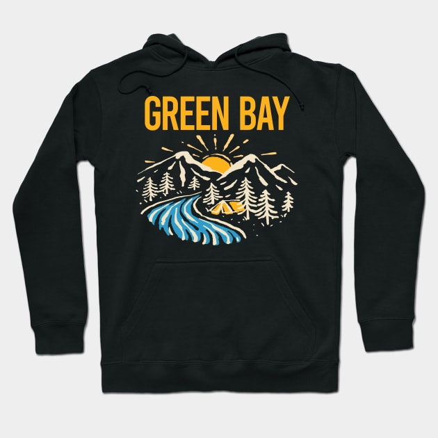 Nature Landscape Green Bay Hoodie by rosenbaumquinton52